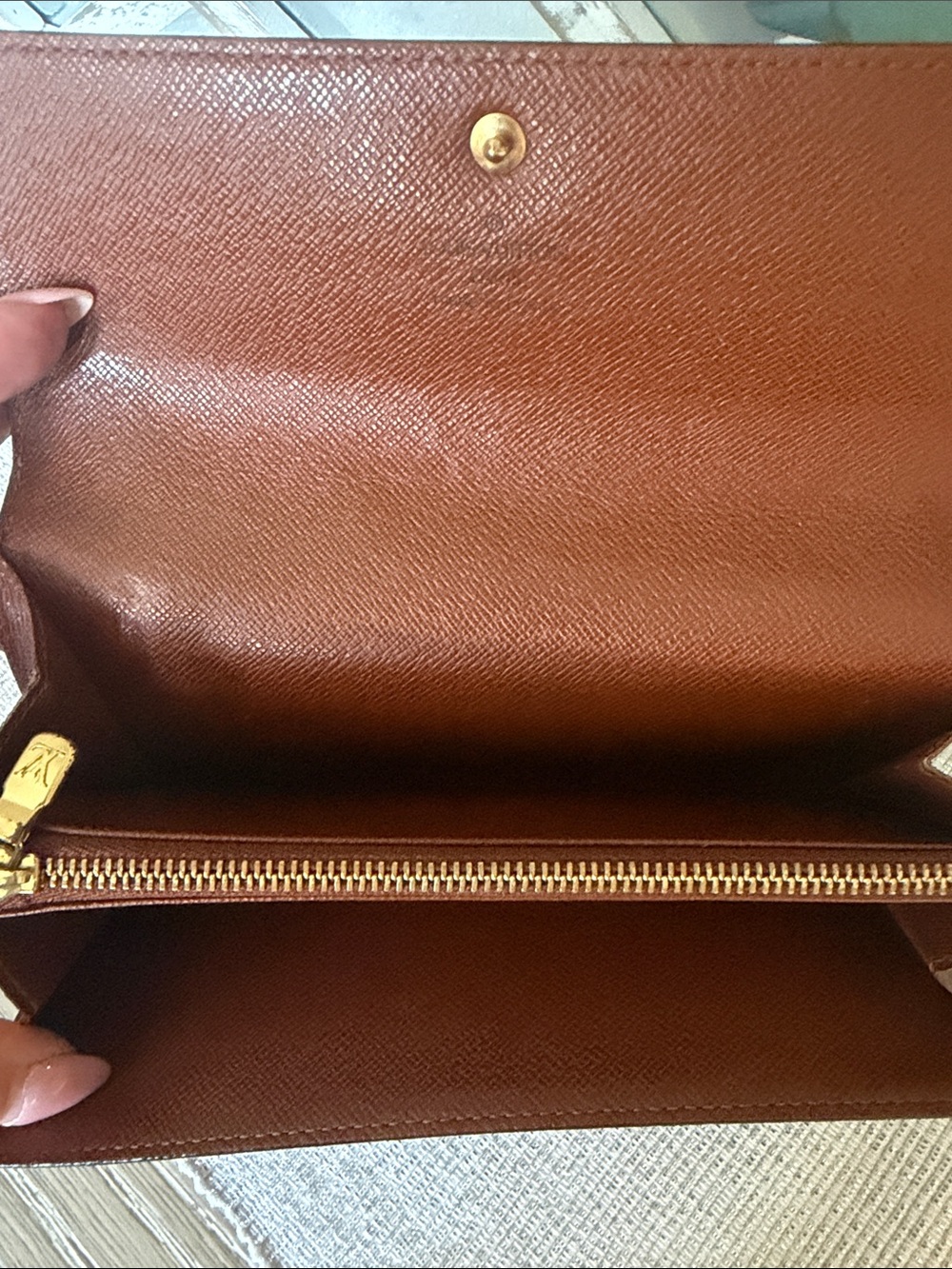 Louis Vuitton Monogram Canvas Continental Wallet in Brown and Gold - Picture 14 of 14